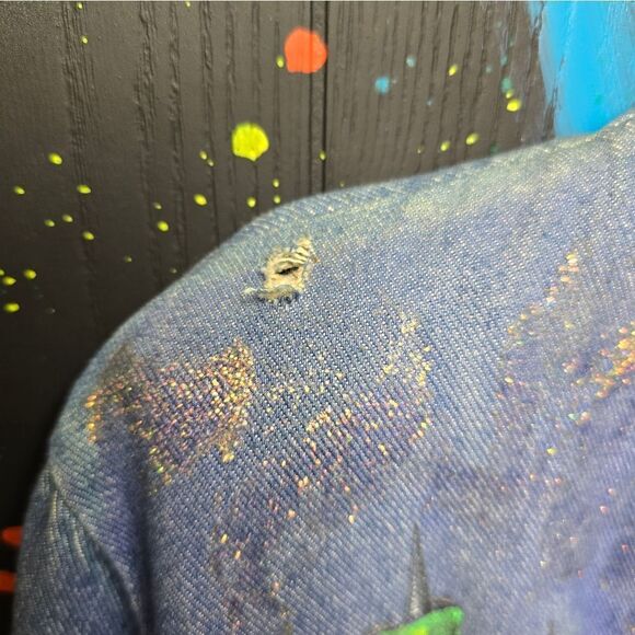 Vintage 1 Of A Kind Cactus California Hand Decorated Jean Jacket‎ - Picture 6 of 10